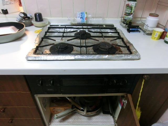ガスコンロ交換工事　神奈川県川崎市高津区　RHS31W17G25R-STW-13A - Before