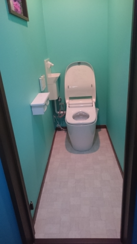 トイレ交換工事　東京都国立市　XCH1401WS