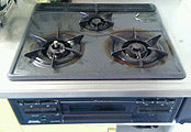 ビルトインガスコンロ交換工事　東京都足立区　N3GN2RSQ1(L/R) - Before
