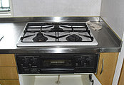 ビルトインガスコンロ交換工事　群馬県高崎市　RS31W11G15R-S(L/R) - Before