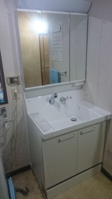 洗面化粧台交換工事　神奈川県逗子市　AR1N-755SY-K-VP1 - After