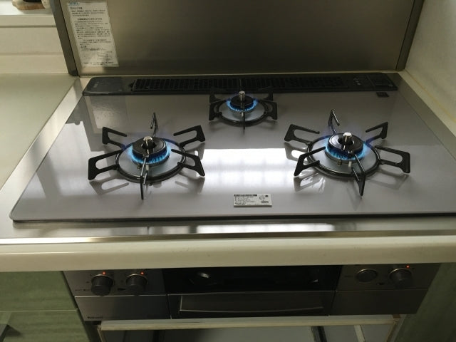 ガスコンロ交換工事　埼玉県幸手市　RHS71W17G24R-STW-LPG - After