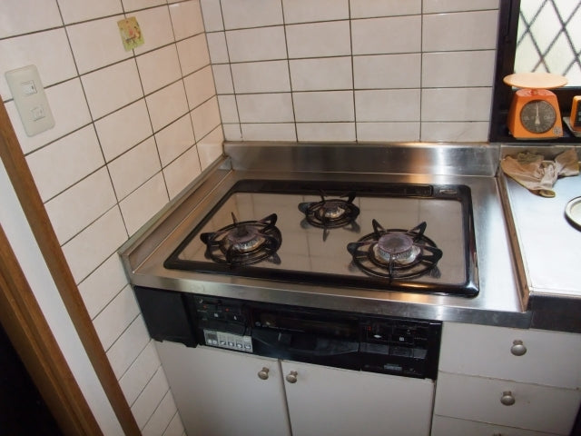 ガスコンロ交換工事　宮城県仙台市青葉区　RHS71W17G25R-STW-13A - Before