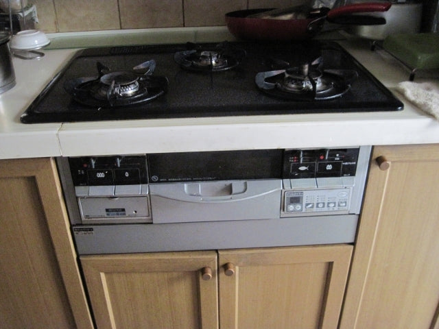 ガスコンロ交換工事　東京都八王子市　RHS71W17G26R-STW-LPG - Before