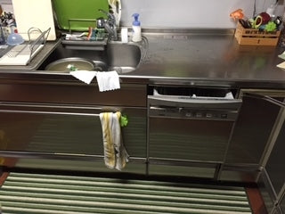 食洗機交換工事　福岡県北九州市八幡西区　NP-45MS7S - Before