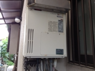 給湯器交換工事　兵庫県川西市　GT-2450SAWX-2BL-set-13A - Before