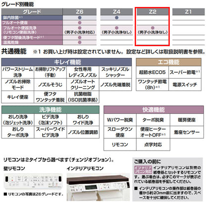 一体型トイレ アメージュシャワートイレ[Z2][壁:排水芯120mm][手洗い有り][ハイパーキラミック][一般地]