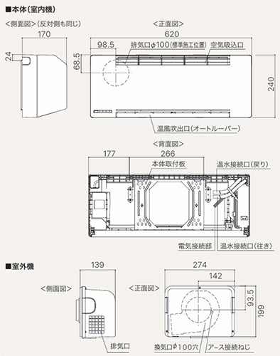 浴室暖房乾燥機 ドライホット[温水式][壁掛型][1室暖房][1室換気][衣類乾燥][1.25坪以下]