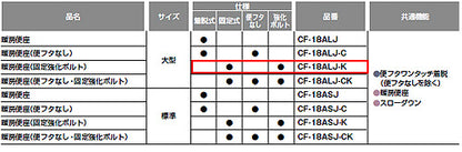 暖房便座[大型サイズ][スローダウン機構付][ワンタッチ着脱式][固定強化ボルト付]