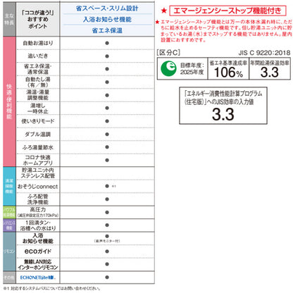 ♪♪【10年保証付】【工事費込】エコキュート[フルオート][300L][スリム][標準圧][マンション向け][屋内設置可能][省施工タイプ][分割脚タイプ][一般地][耐重塩害仕様][スマイル10]