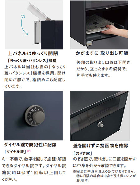 サインポスト FASUS-NFR[フラットタイプ][埋込][ポール][エントランスポール][前入][後出][大型郵便適合][防犯配慮][木パネル]