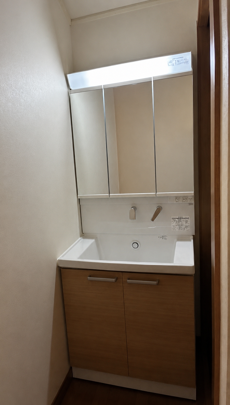 253427　洗面化粧台取替工事　東京都国分寺市　LDSWB075BAGEN1-set1-J - After