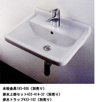 洗面器単品[デュラビット][Starck3][Philippe Starck][壁掛式][角形][540×420][水栓取付穴径:φ35][中央1ヶ所]