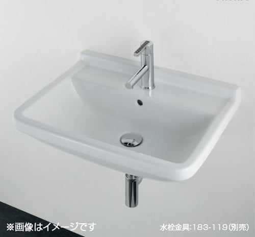 洗面器単品[デュラビット][Starck3][Philippe Starck][壁掛式][角形][650×485][水栓取付穴径:φ35][中央1ヶ所]