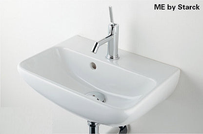 手洗器単品[デュラビット][ME by Starck][Philippe Starck][壁掛式][角形][450×320][水栓取付穴径:φ35][中央1ヶ所]