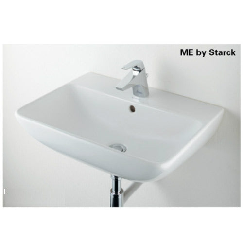 洗面器単品[デュラビット][ME by Starck][Philippe Starck][壁掛式][角形][600×460][水栓取付穴径:φ35][中央1ヶ所]