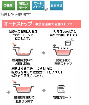 ガス給湯器[台所リモコンセット][屋外壁掛型][PS設置型][前面排気][給湯専用][オートストップ][16号][15A][プロパンガス]