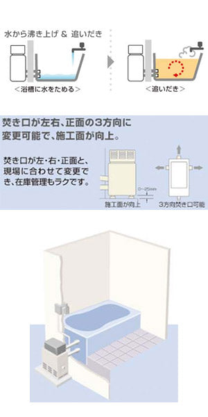 ガスふろがま[戸建住宅向け][屋外設置型][プロパンガス]