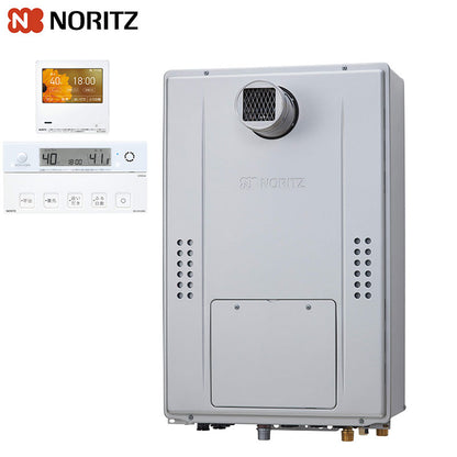 熱源機 [エコジョーズ][浴室・台所リモコンセット][2温度][3P熱動弁内蔵][2-3][暖房能力11.6kW][PS扉内設置型][前方排気][延長可能][フルオート][24号]