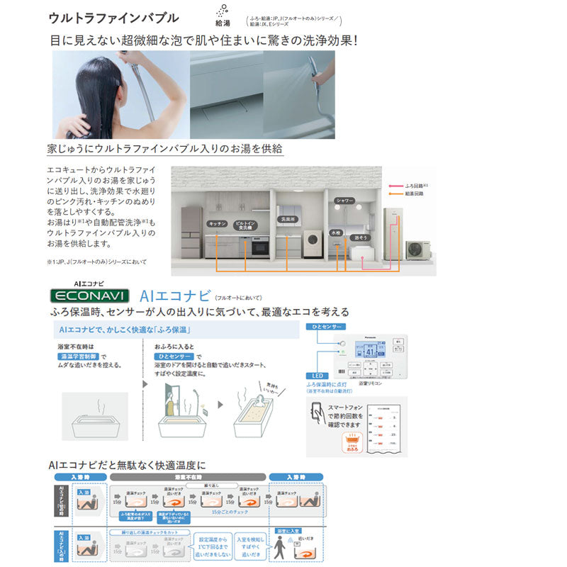 ♪【工事費込】エコキュート[フルオート][460L][角型][Eシリーズ][標準圧][一般地][スマイル10]