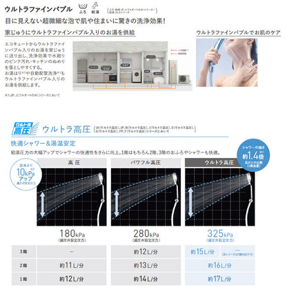 ♪【工事費込】エコキュート[フルオート][370L][角型][Eシリーズ][ウルトラ高圧][一般地][スマイル10]