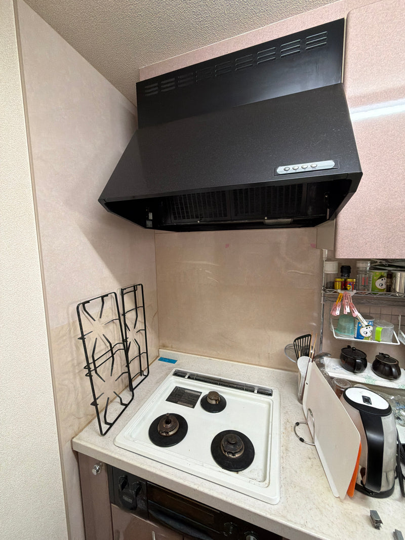 ビルトインガスコンロ 蛇口 レンジフード交換工事　栃木県宇都宮市　N3WV6RWTP1-13A - Before