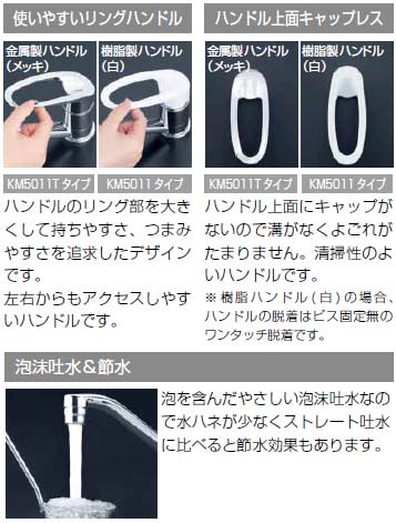 キッチン用蛇口[台][シングルレバー混合水栓][流し台用][eレバー][泡沫][寒冷地]