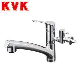 キッチン用蛇口[台][シングルレバー混合水栓][流し台用][分岐止水栓付][2箇所同時分岐][NSFシャワー][ホース引出式][一般地]