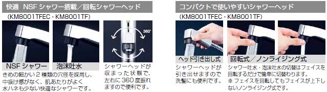●洗面用蛇口[台][シングルレバー混合水栓][シャワー引出][寒冷地]