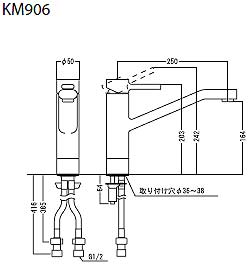 キッチン用蛇口[台][シングルレバー混合水栓][流し台用][寒冷地]