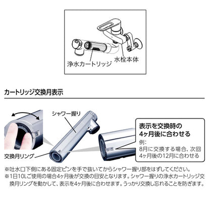 キッチン用蛇口[壁][シングルレバー混合水栓][浄水カートリッジ付属][eレバー][スパウト210mm][一般地]