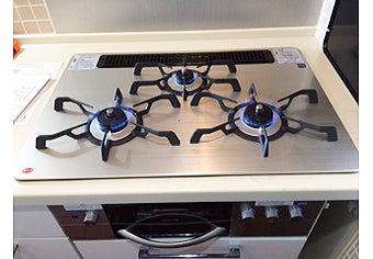 ビルトインガスコンロ交換工事　神奈川県横浜市　RHS71W16ALR-S(L/R) - After
