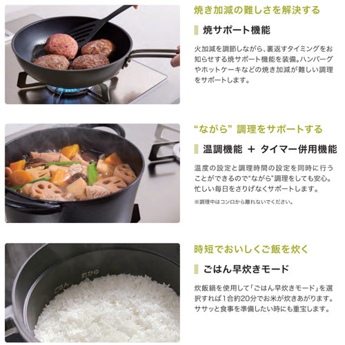 ビルトインガスコンロ オルシェ[75cm][乾電池][ガラストップ:シルバーミラー][前面パネル:シルキーステンレス][ごとく:ステンレス][ロティプレート付属][プロパンガス]