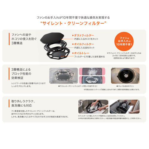 【台数限定】【SALE】レンジフード イージア[シロッコファン][幅75cm][スリム型][前幕板付属][コンロ連動][シルバー]▲