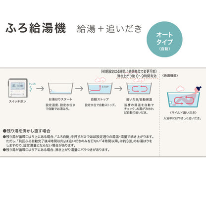 石油ふろ給湯器[浴室・台所リモコンセット][オート][貯湯式][屋内据置型][上方排気][4万キロ]