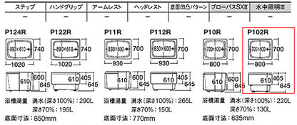 浴槽 ポリバス[埋込浴槽][800サイズ][二方半エプロン][ゴム栓式][パステルアイボリー]