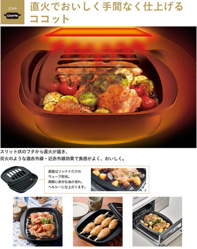 ココット[浅型タイプ][固定枠付][オプション][ガスコンロ部材]