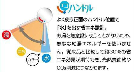 キッチン用蛇口 クロマーレS[壁][エコハンドル][シングルレバー混合水栓][スパウト220mm][寒冷地]