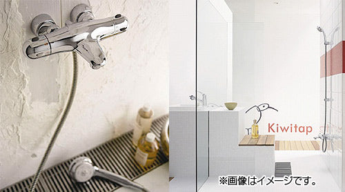 浴室用蛇口 Kiwitapシリーズ[壁][サーモシャワー混合水栓][クロムメッキ][一般地]