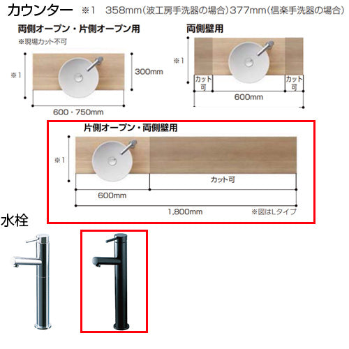 ●どこでも手洗[間口1600mm][手洗器:波工房YTシリーズ：マットホワイト][単水栓][マットブラック][壁給水][壁排水][ボトルトラップ][一般地]▲