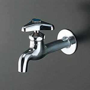 ユーティリティ用蛇口[壁][単水栓][13mm][横水栓][胴長][節水こま][一般地]
