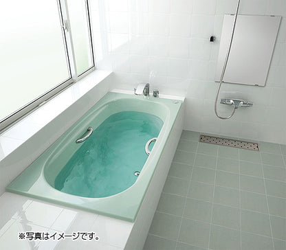 ●浴槽 グランザシリーズ[埋込浴槽][1500サイズ][和洋折衷タイプ][エプロンなし][プッシュワンウェイ][ハンドグリップ]