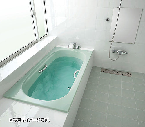 ●浴槽 グランザシリーズ[埋込浴槽][サーモバスS][1500サイズ][和洋折衷タイプ][エプロンなし][プッシュワンウェイ][ハンドグリップ]
