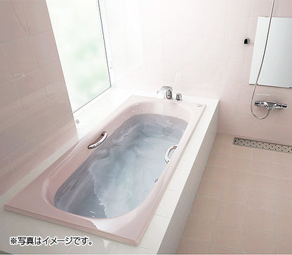 ●浴槽 グランザシリーズ[埋込浴槽][サーモバスS][1600サイズ][和洋折衷タイプ][エプロンなし][プッシュワンウェイ][ハンドグリップ][アームレスト]