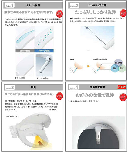 【台数限定】【SALE】洗浄便座 ウォシュレットBV[BV2][貯湯式][共用サイズ][暖房便座][オート脱臭][ホワイト]▲