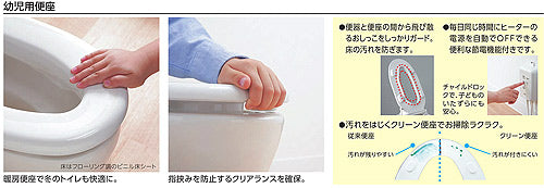 幼児用暖房便座[1～2歳向け便器用]