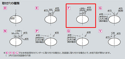 洗面用蛇口 GAシリーズ[台][2ハンドル混合水栓][泡沫][首長118mm][ワンプッシュ式][一般地寒冷地共用]