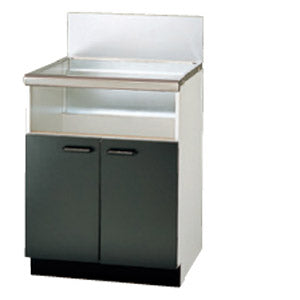 専用キャビネット[両開き式（後板スライドタイプ）][システムアップ][ブラック扉][奥行き570mm対応]