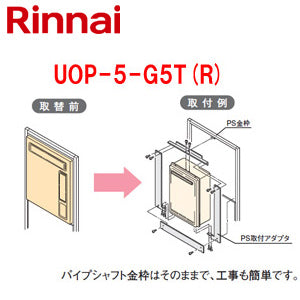 給湯器必要オプション[ガスターからリンナイへの取替][PS枠][PS扉内設置型][給湯専用][給湯器部材]