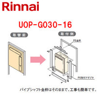 給湯器必要オプション[リンナイからリンナイへ取替][PS枠][PS設置型][給湯専用][給湯器部材]